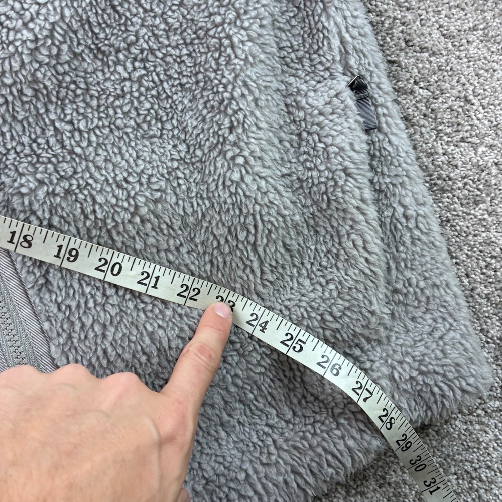 Patagonia Lunar Dusk Jacket Women's Large Gray Fleece Deep Pile Full Zip 23090 - Picture 3 of 8